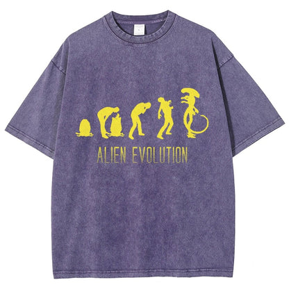 Mystery Creature Evolution Vintage Distressed T-shirt