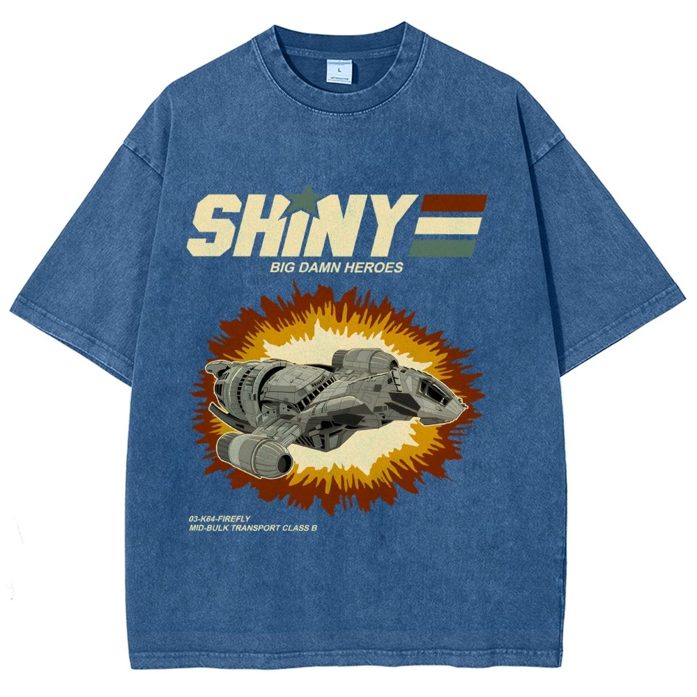 Shiny Heroes Vintage Distressed T-shirt