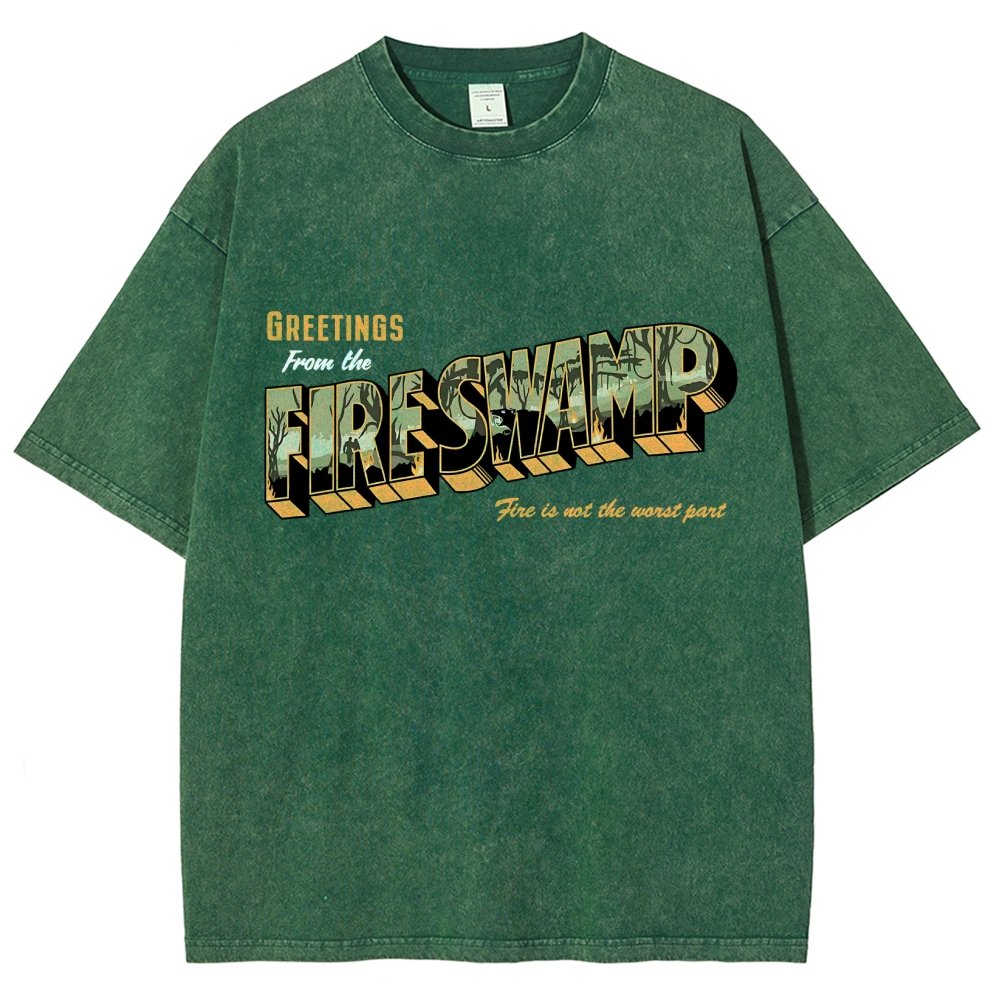 Greetings From The Mystic Swamp Vintage Distressed T-shirt