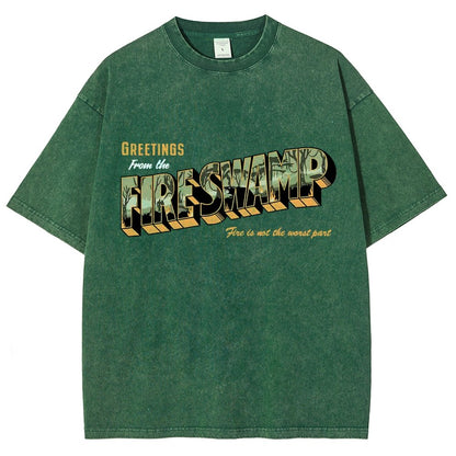 Greetings From The Mystic Swamp Vintage Distressed T-shirt
