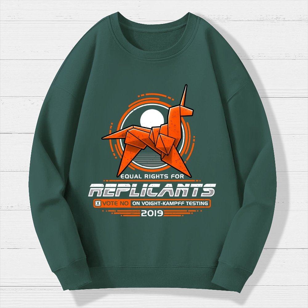 Equal Rights for Synthetic Beings Geek Cotton Sweatshirt