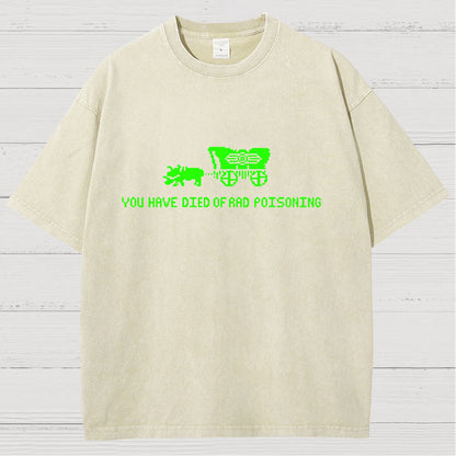 Oregon You Have Died Of Rad Poisoning Vintage Distressed T-shirt