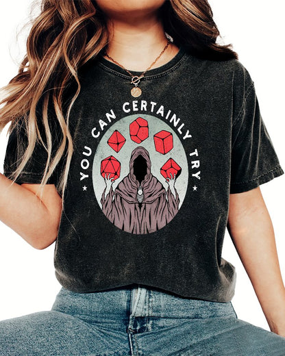 YOU CAN CERTAINLY TRY Vintage Distressed T-shirt