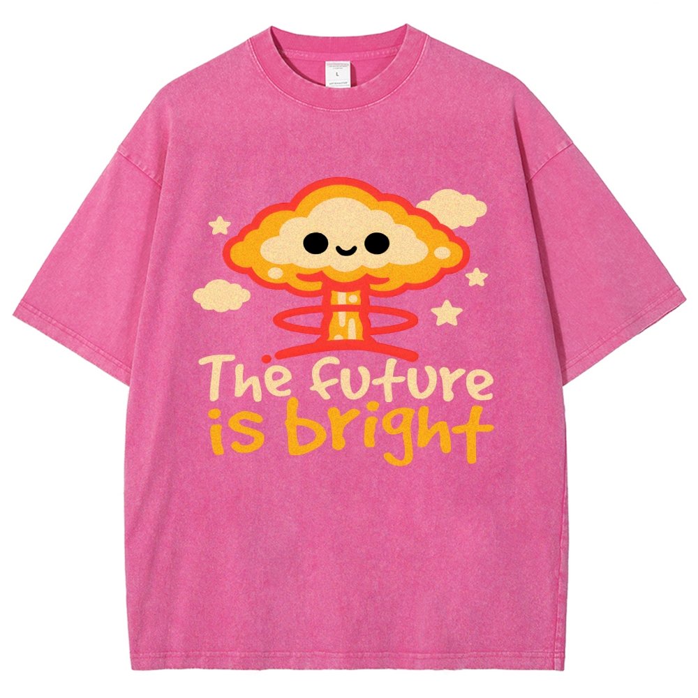The Future Is Bright Vintage Distressed T-shirt