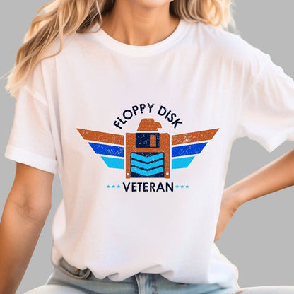 Floppy Disk Veteran Geek T-Shirt