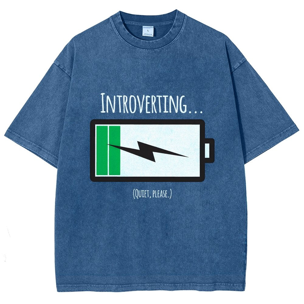 Introverting Vintage Distressed T-shirt