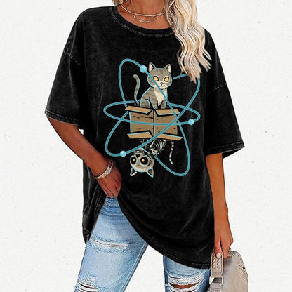 Schrodinger's Pet Vintage Distressed T-shirt