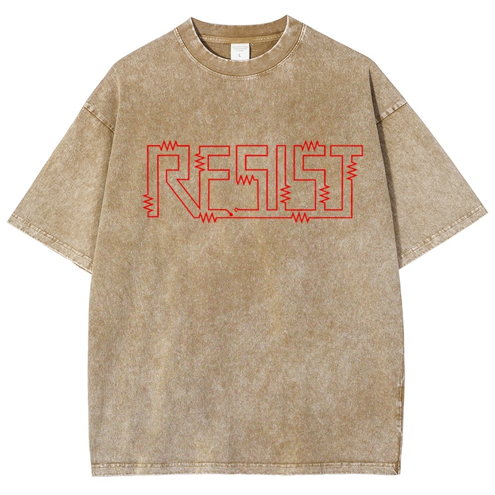Resist Vintage Distressed T-shirt