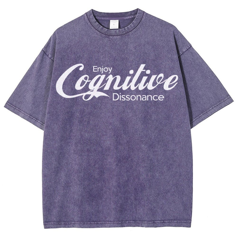 Enjoy Cognitive Dissonance Vintage Distressed T-shirt