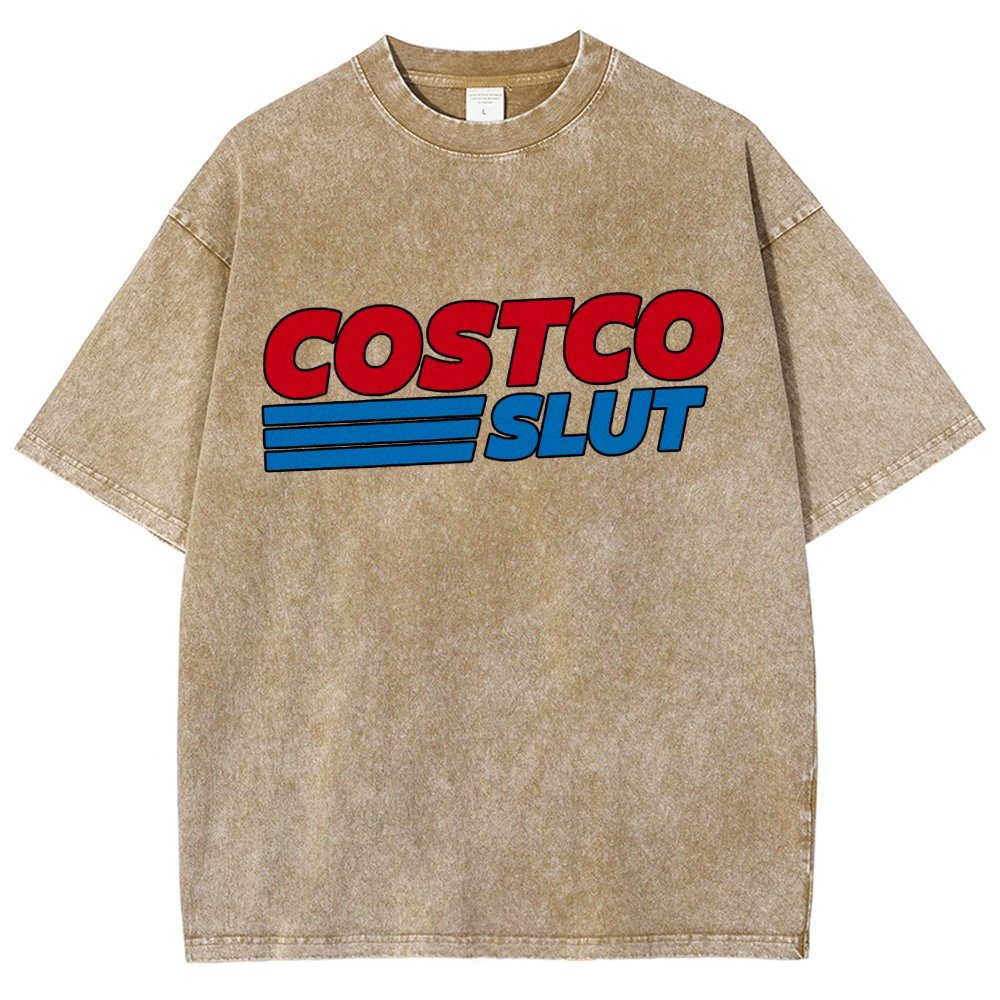 Costco Slut Vintage Distressed T-shirt