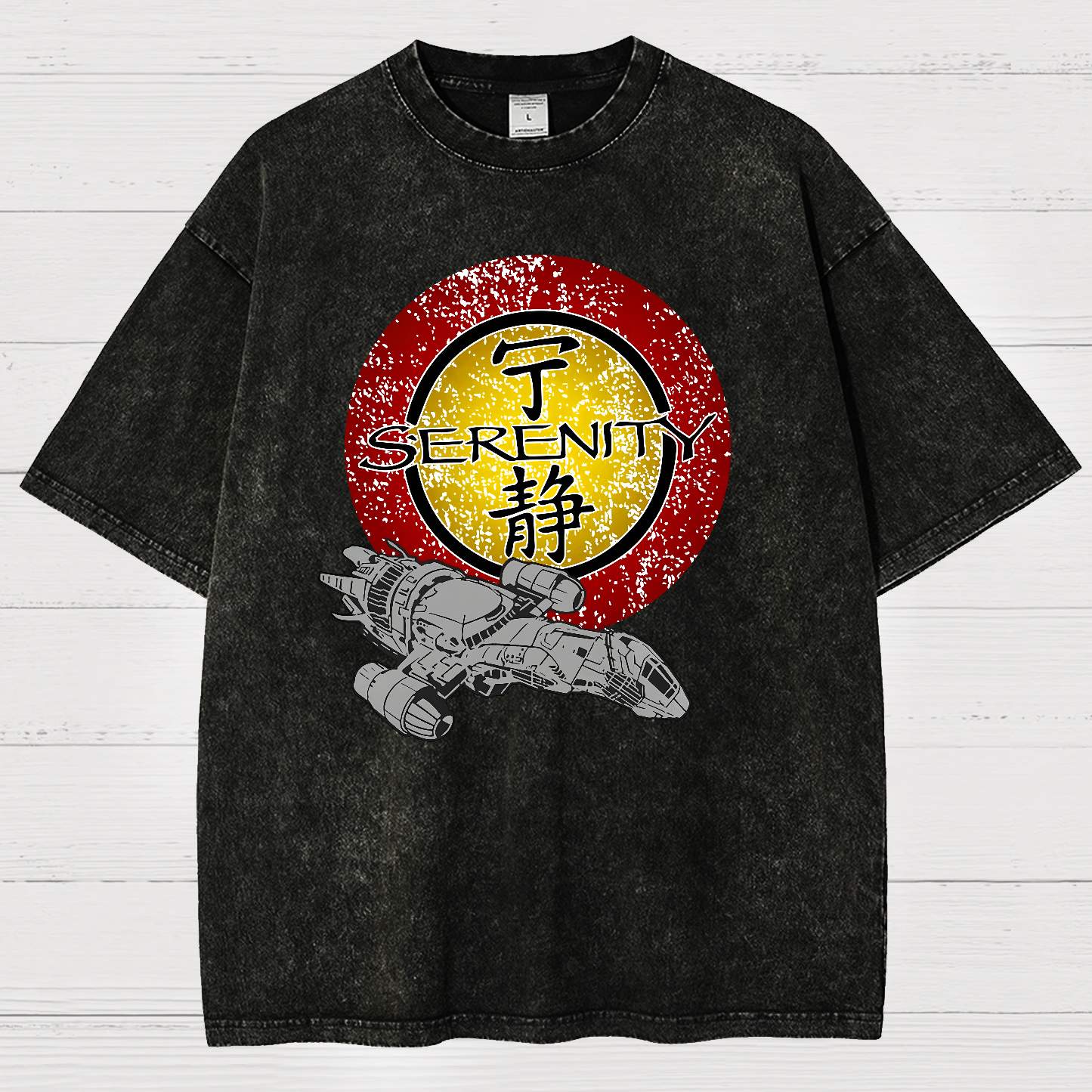 Firefly Starship Vintage Distressed T-shirt