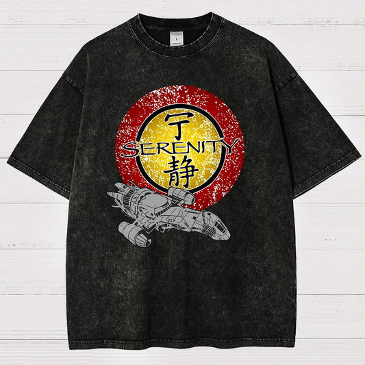Firefly Starship Vintage Distressed T-shirt