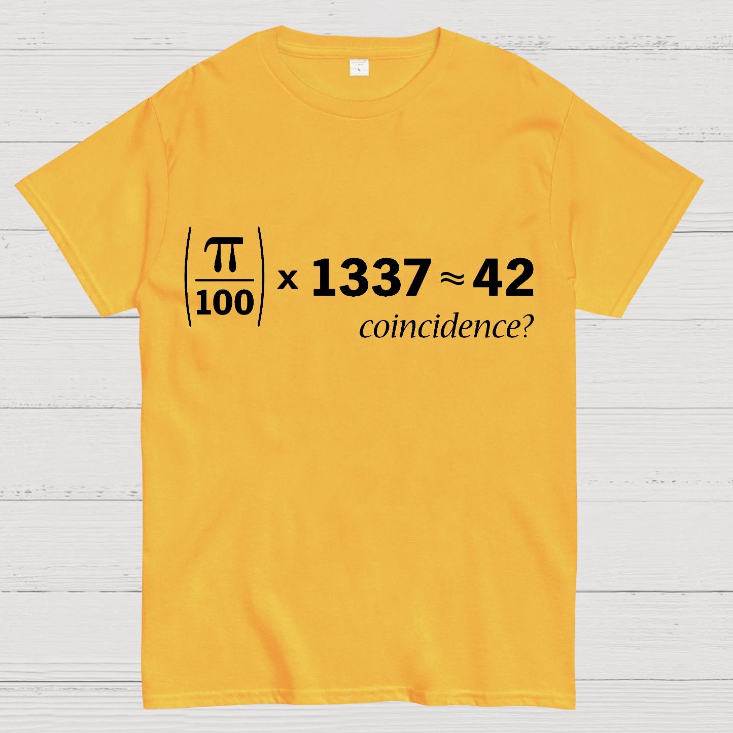 Coincidence Pi 42 Geek T-Shirt