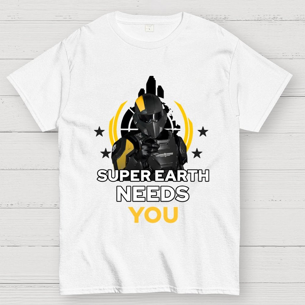 Super Earth Needs You Geek T-Shirt