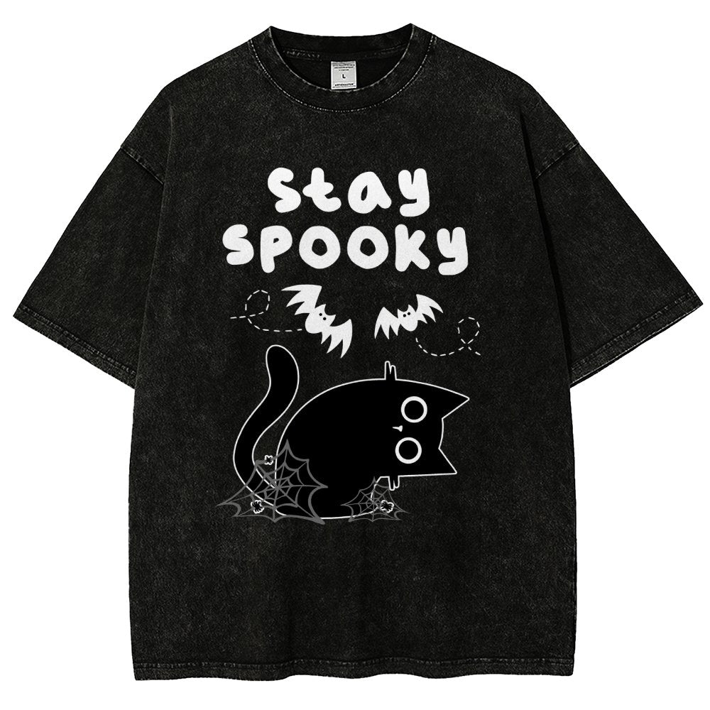 Stay Spooky Vintage Distressed T-shirt