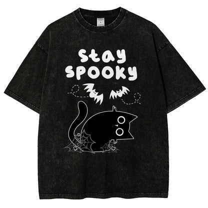 Stay Spooky Vintage Distressed T-shirt