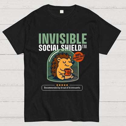 Invisible Social Shield Geek T-Shirt