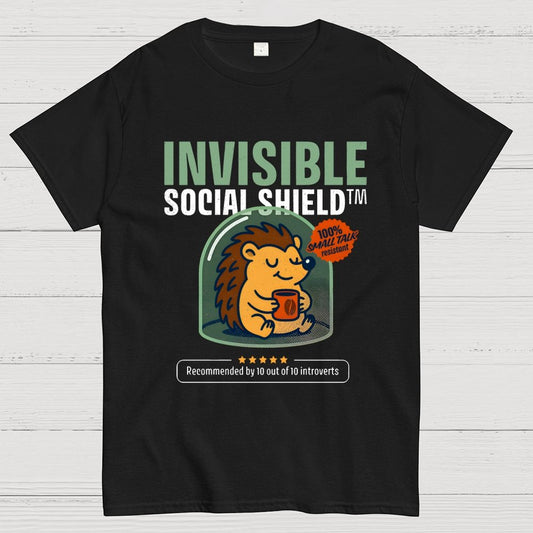 Invisible Social Shield Geek T-Shirt