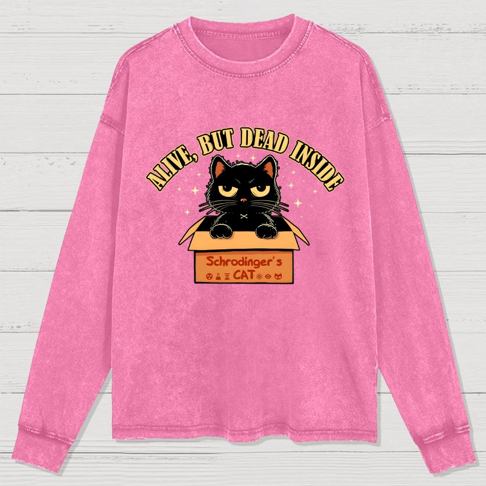 Alive But Dead Inside Washed Long Sleeve Tee