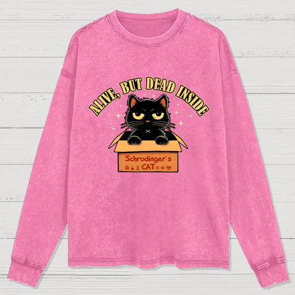 Alive But Dead Inside Washed Long Sleeve Tee