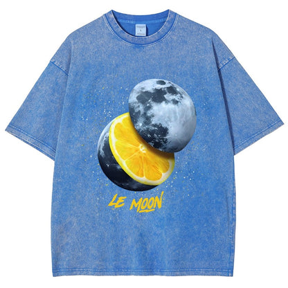 Le Moon - Lemon Moon Vintage Distressed T-shirt