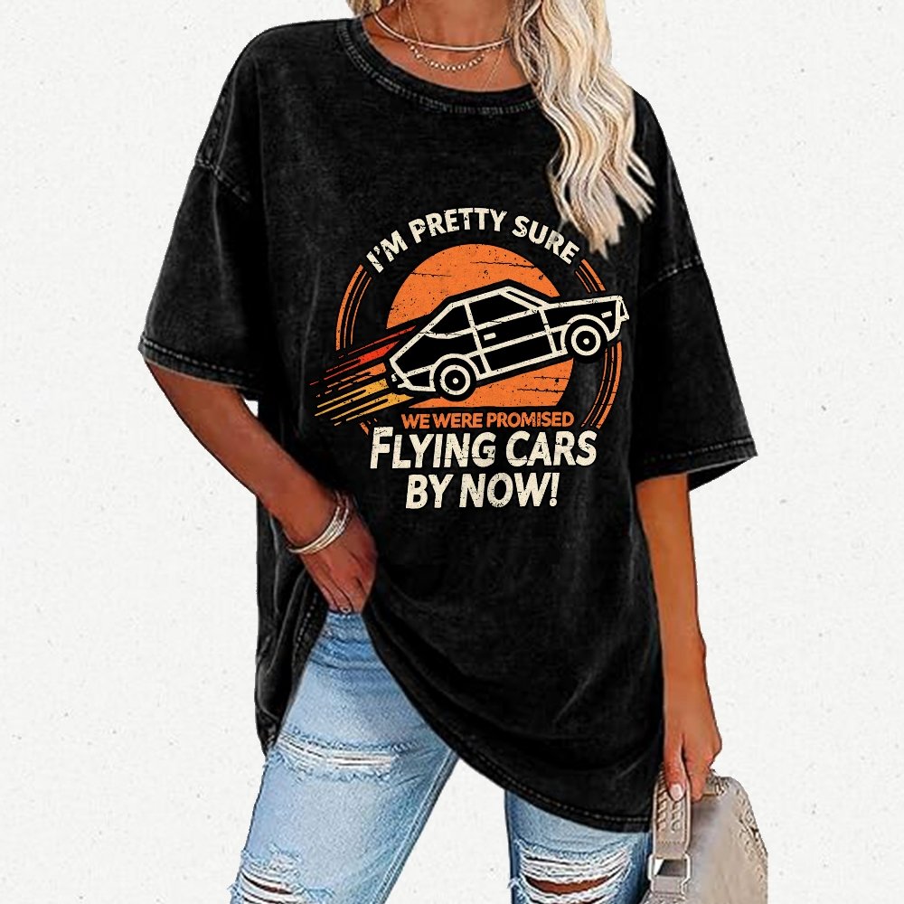 Flying Cars By Now Vintage Distressed T-shirt