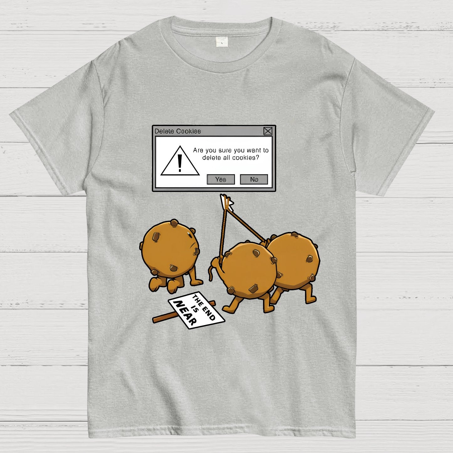 Funny Computer Nerd Geek Cookies Pun Wordplay Nerd T-Shirt