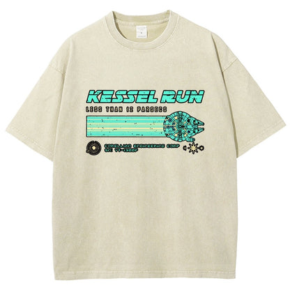 Retro Vintage Parsecs Vintage Distressed T-shirt