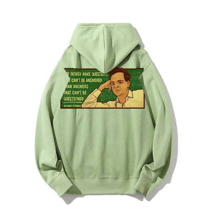 Feynman Science Printed Back Cotton Hoodie
