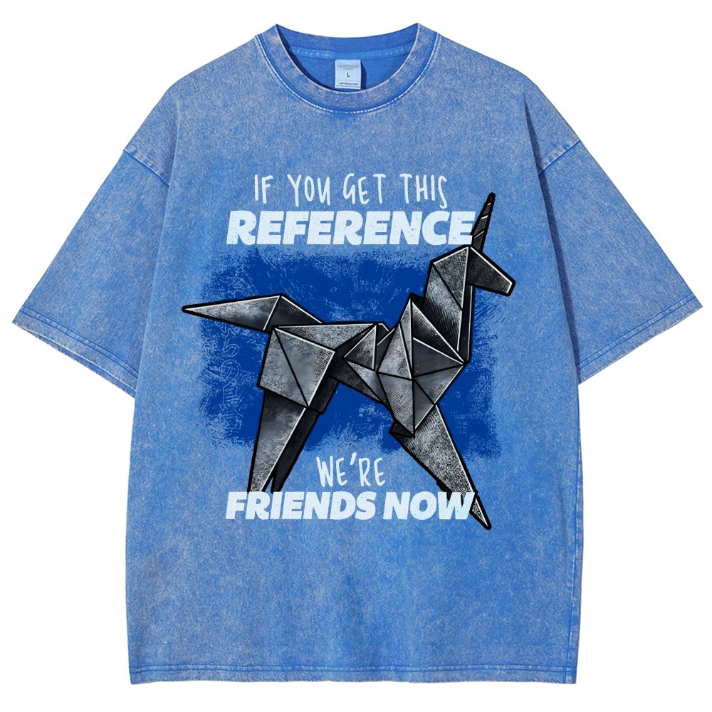 Origami Dreams Vintage Distressed T-shirt