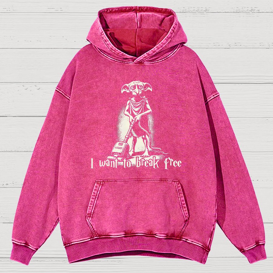 I Want To Break Free Nerdy Vintage Distressed Hoodie