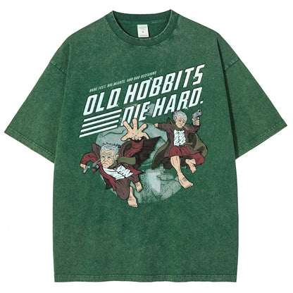 Old Adventurers Die Hard Vintage Distressed T-shirt