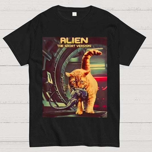 Mystery Cat Heavy Geek T-Shirt