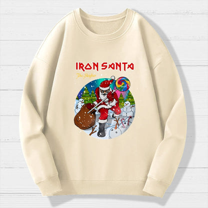Iron Santa Geek Cotton Sweatshirt