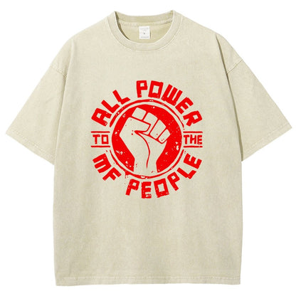 All Power Vintage Distressed T-shirt