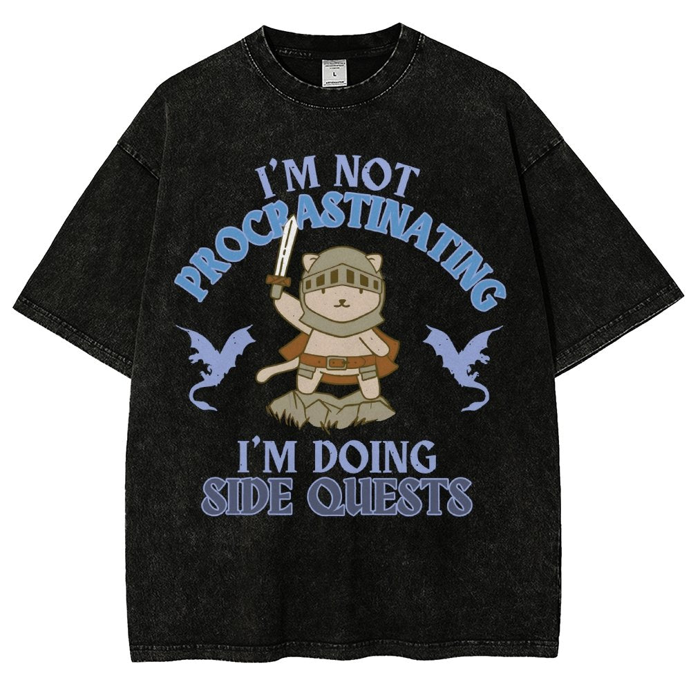 I'm Doing Side Quests Vintage Distressed T-shirt