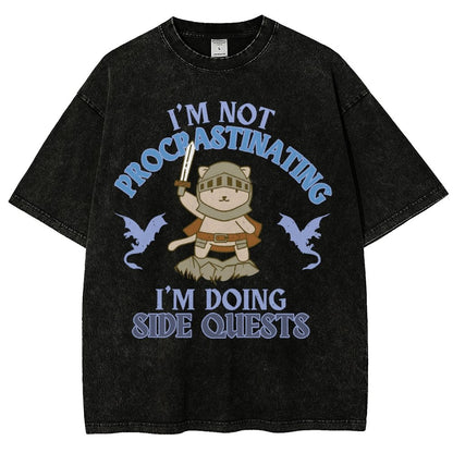 I'm Doing Side Quests Vintage Distressed T-shirt
