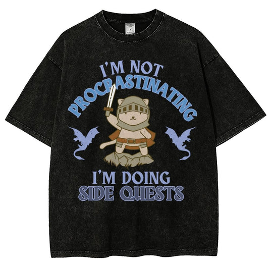I'm Doing Side Quests Vintage Distressed T-shirt