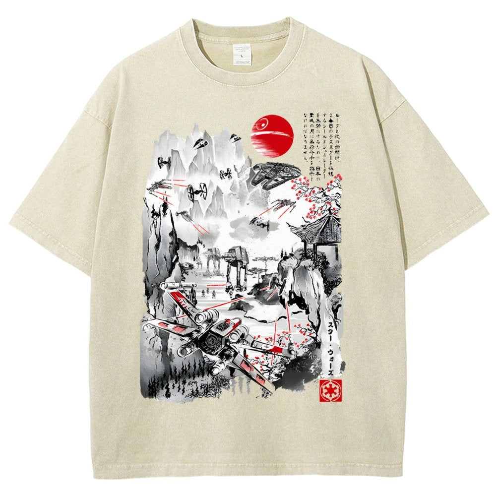 Last Battle of the Cosmic Conflict Vintage Distressed T-shirt