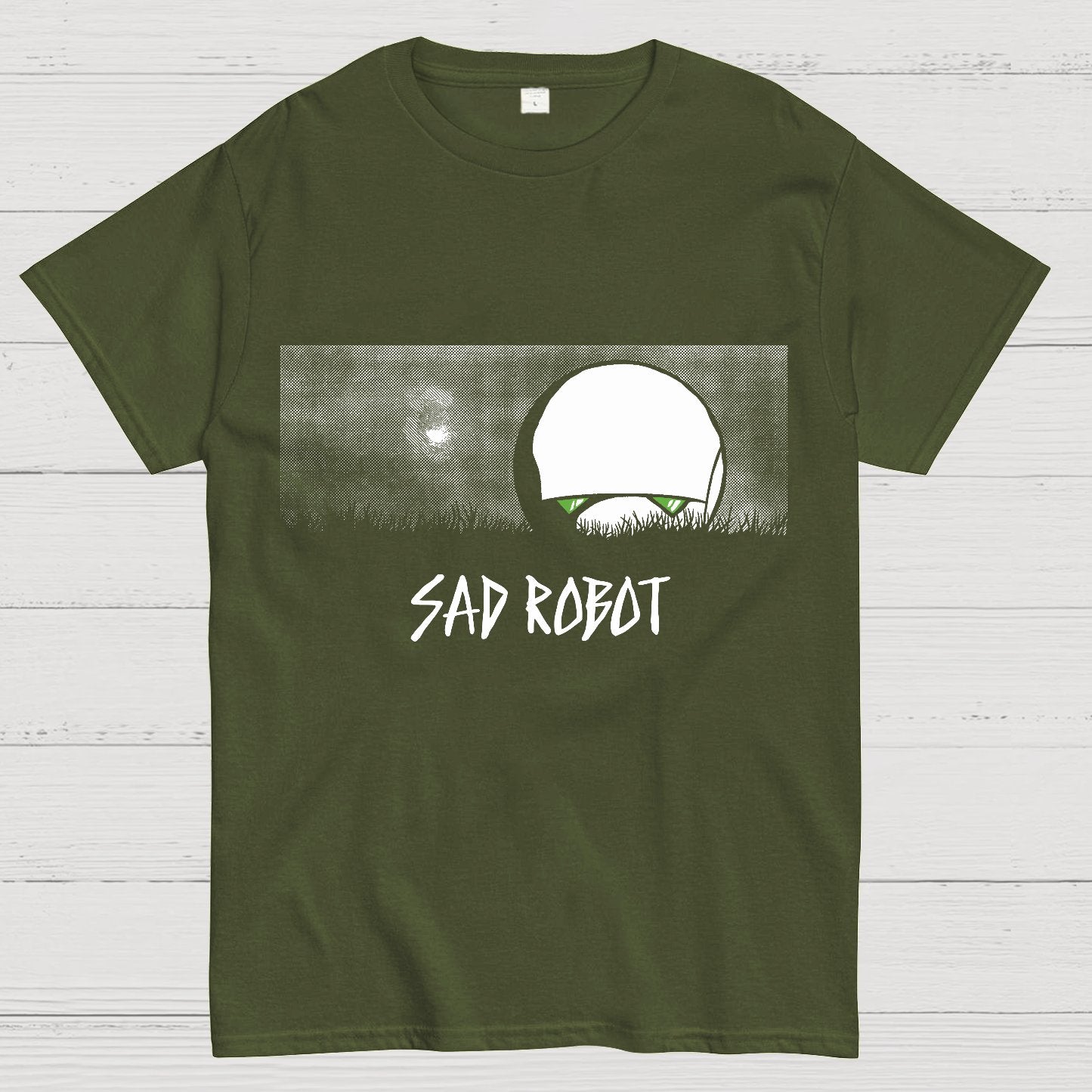 Sad Robot Geek T-Shirt