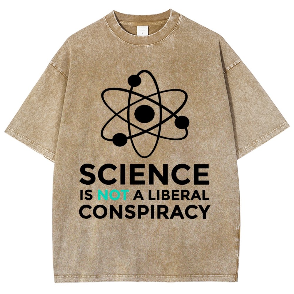 Science Is Not A Liberal Conspiracy Vintage Distressed T-shirt