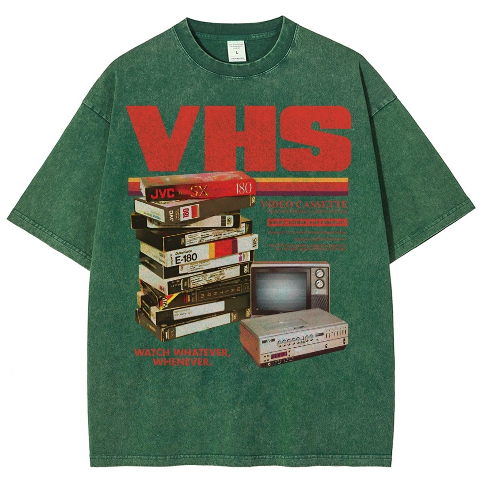 Vintage VHS Tapes  Vintage Distressed T-shirt