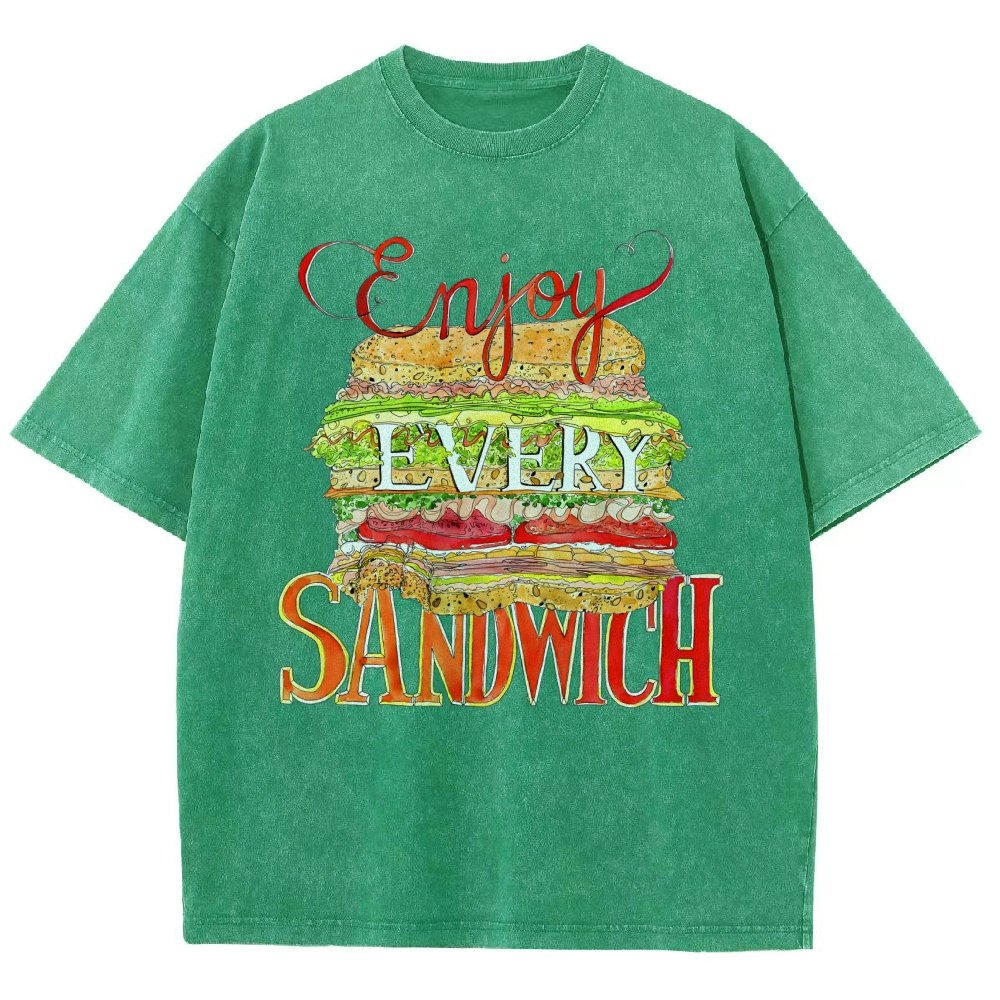 Enjoy Every Sandwich  Vintage Distressed T-shirt