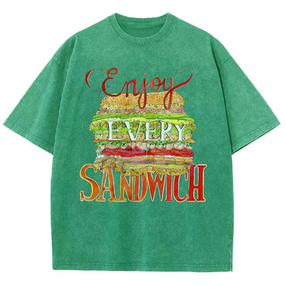 Enjoy Every Sandwich  Vintage Distressed T-shirt