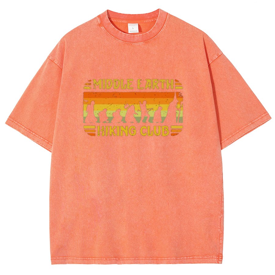 Mystic Land Hiking Club Vintage Distressed T-shirt