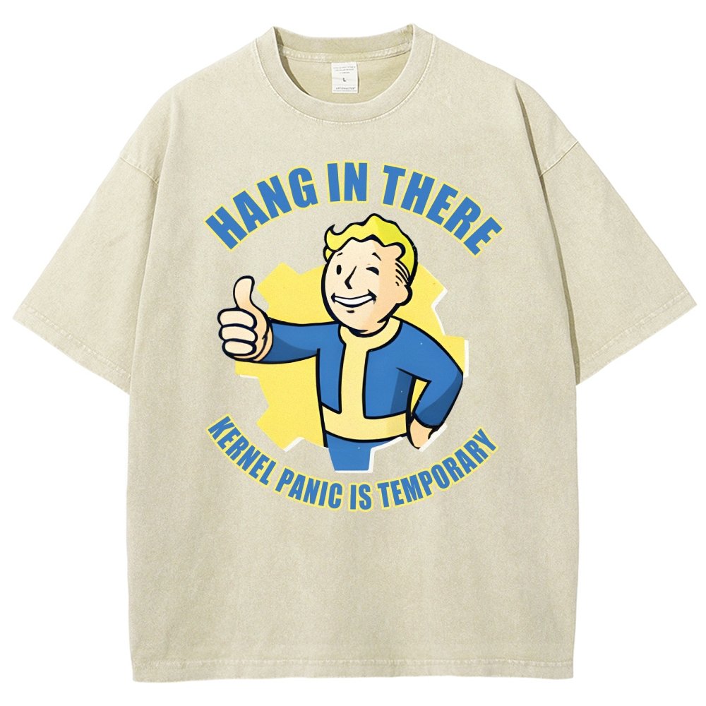 Hang in there - Kernel Panic is temporary Vintage Distressed T-shirt