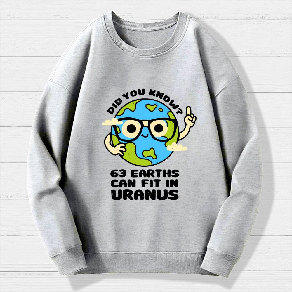 Uranus Geek Cotton Sweatshirt