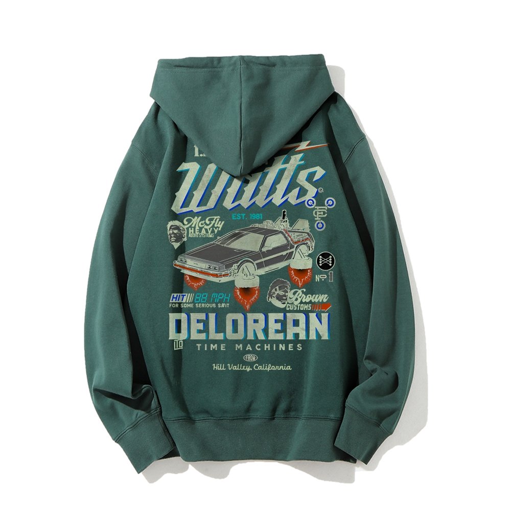 Gigawatts Garage Remix Printed Back Unisex Cotton Hoodie