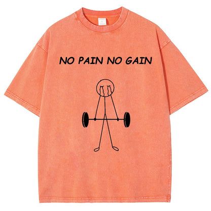 No Pain No Gain Vintage Distressed T-shirt