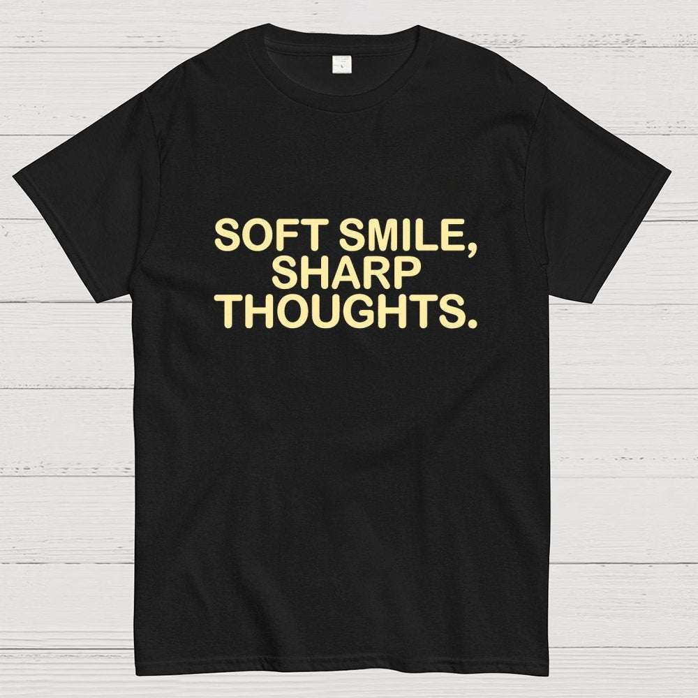 Soft Smile, Sharp Thoughts. Geek T-Shirt